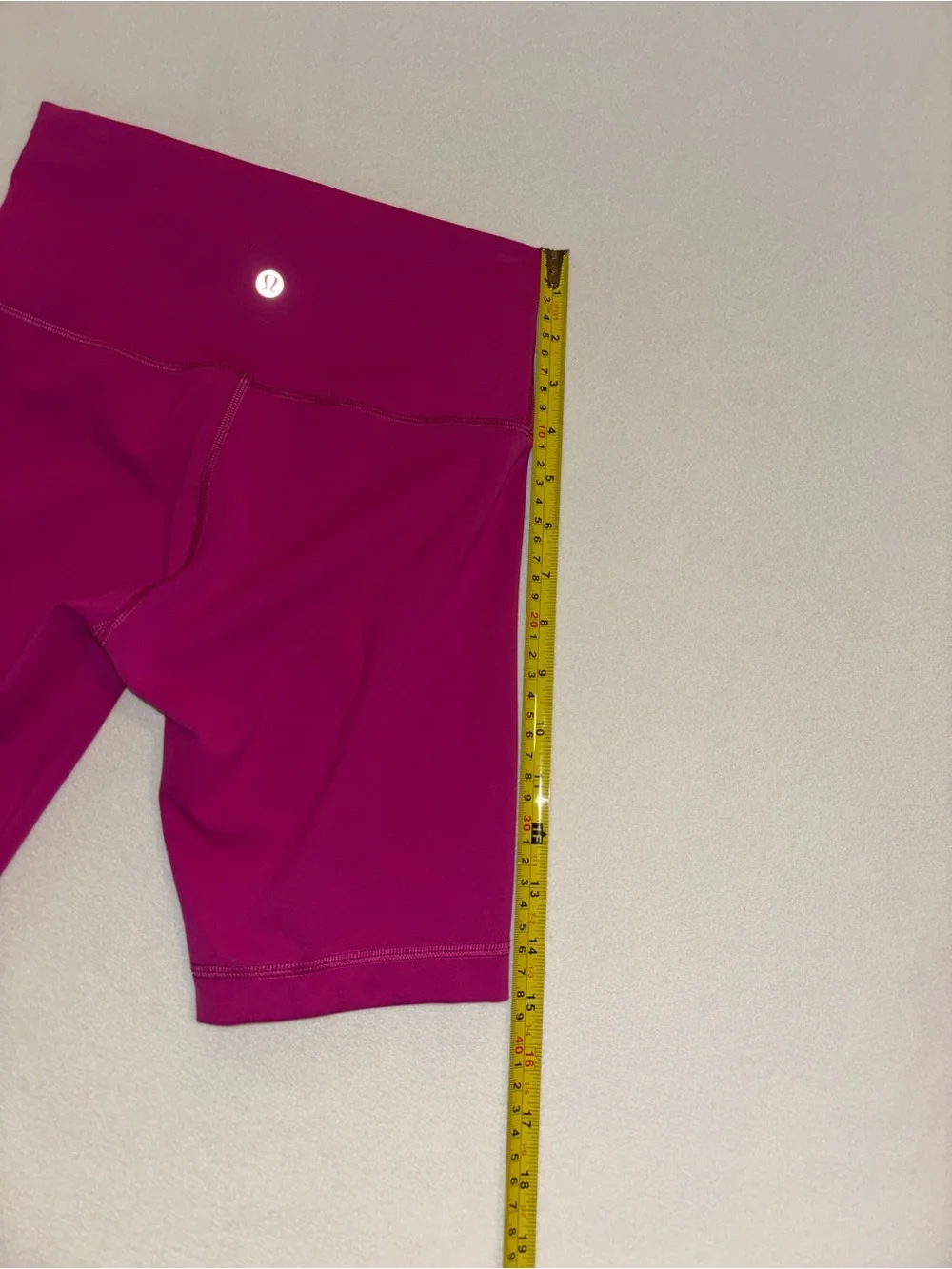 Lululemon Pink High Rise Pocket Biker Shorts Size 4